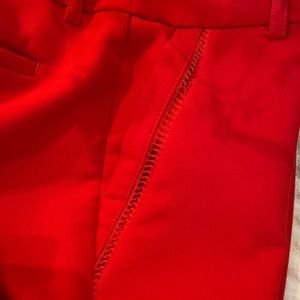 Size 2 Adrienne Vittandini Cherry Red pencil capris